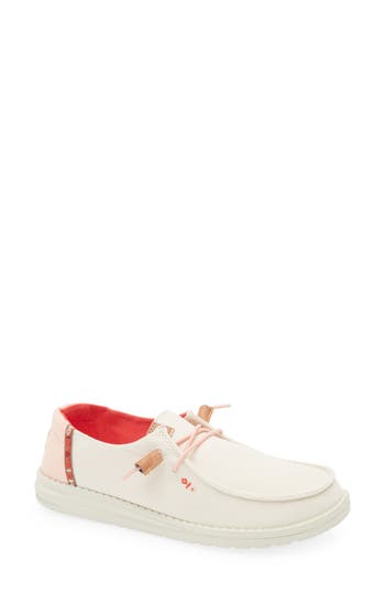 Hey Dude Wendy Twill Sneaker In Natural