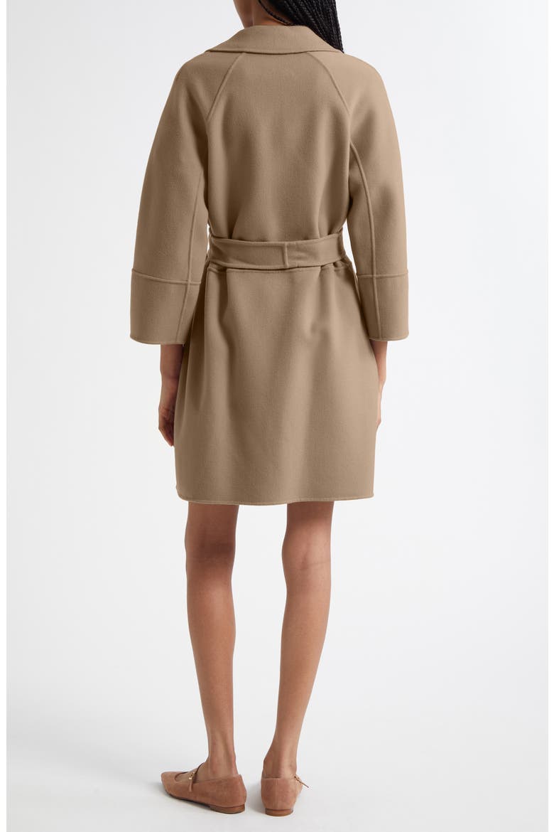 Arona Double Face Virgin Wool Belted Coat, Alternate, color, TURTLEDOVE