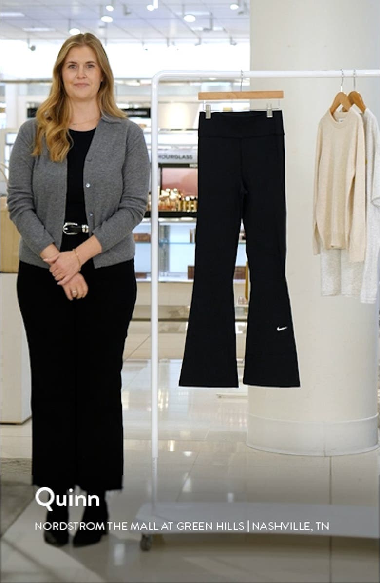 Kids' Nike One Dri-FIT Flare Leggings, sales video thumbnail