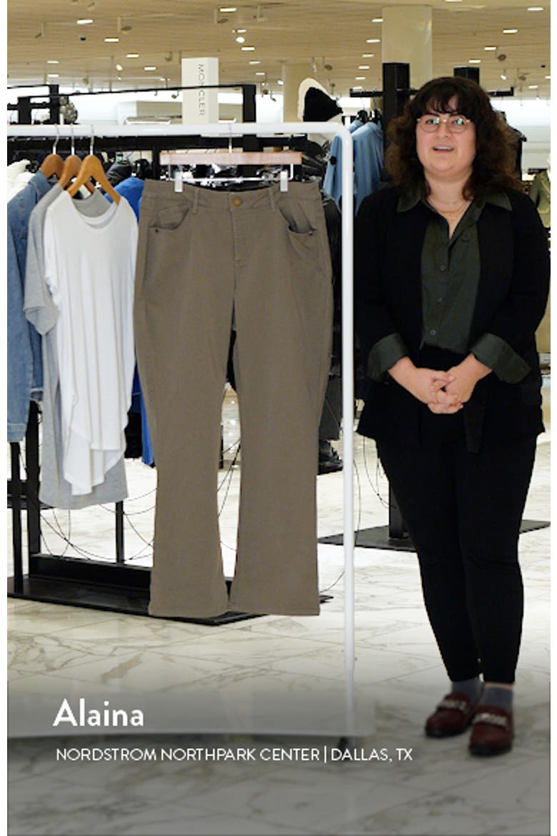 'Ab'Solution High Waist Itty Bitty Bootcut Jeans (Nordstrom Exclusive) video
