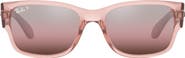 Ray-Ban 58mm Polarized Rectangular Sunglasses
