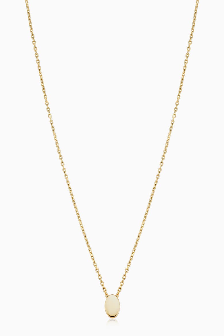 14K Yellow Gold Sweet Oval Pendant Necklace, Main, color, Yellow Gold
