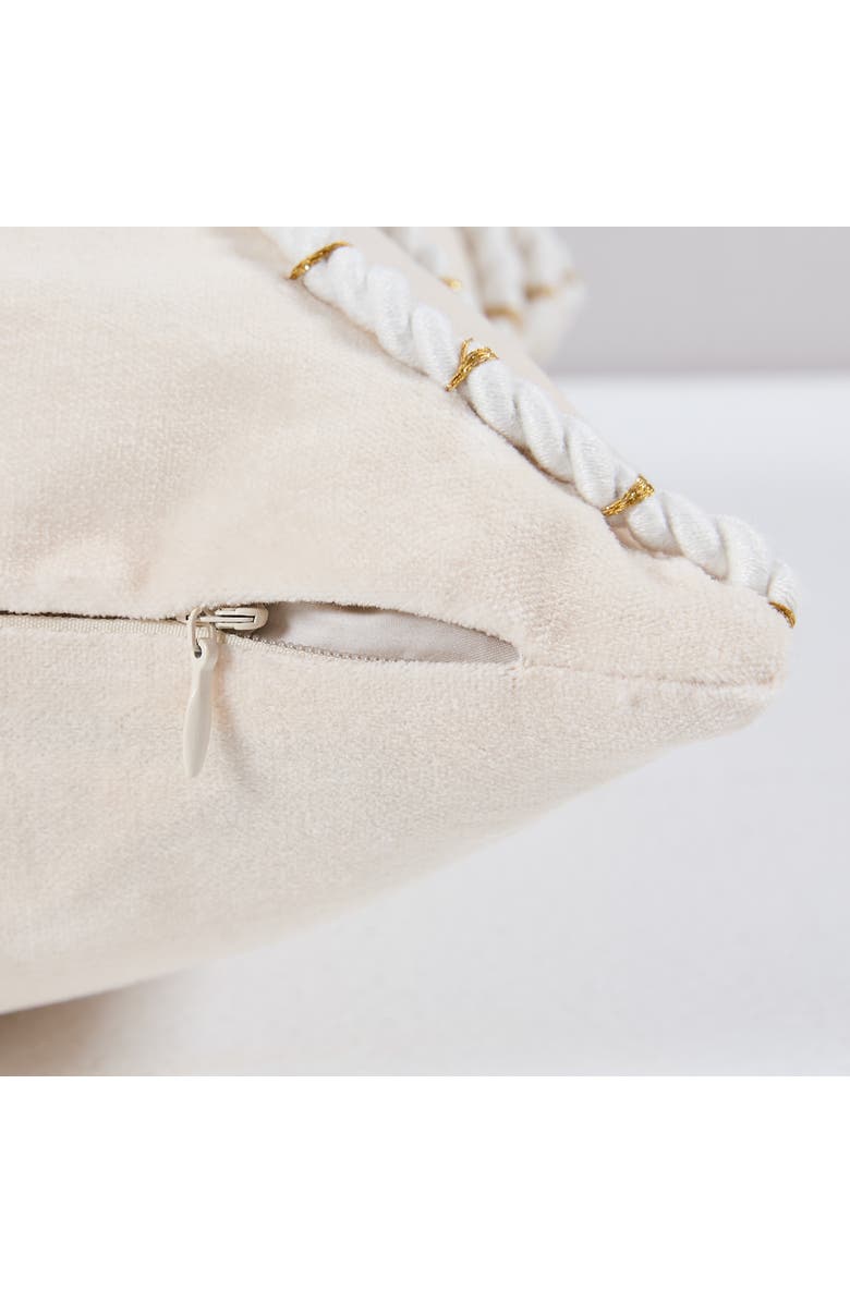 LUSH DECOR Yara Cotton Pillow Cover, Alternate, color, Cream
