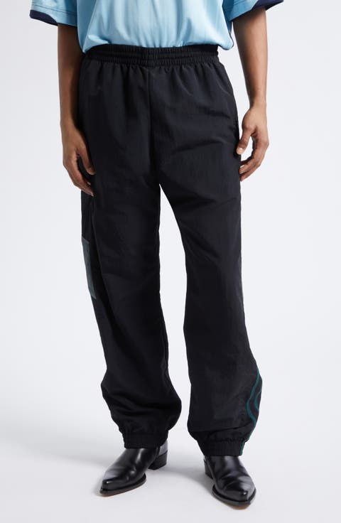 Paneled Nylon Track Pants