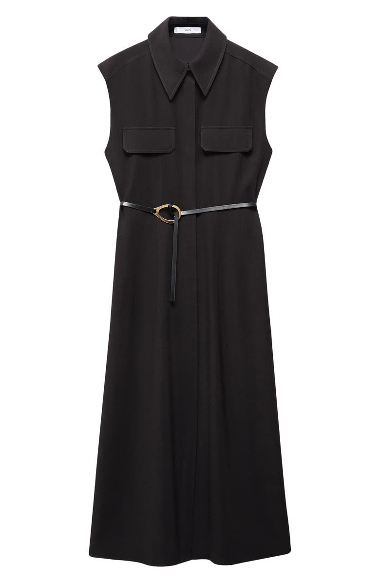 MANGO Belted Shirtdress, Alternate, color, 