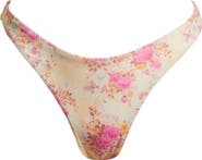 HOUSE OF CB Capri Floral High Leg Bikini Bottoms