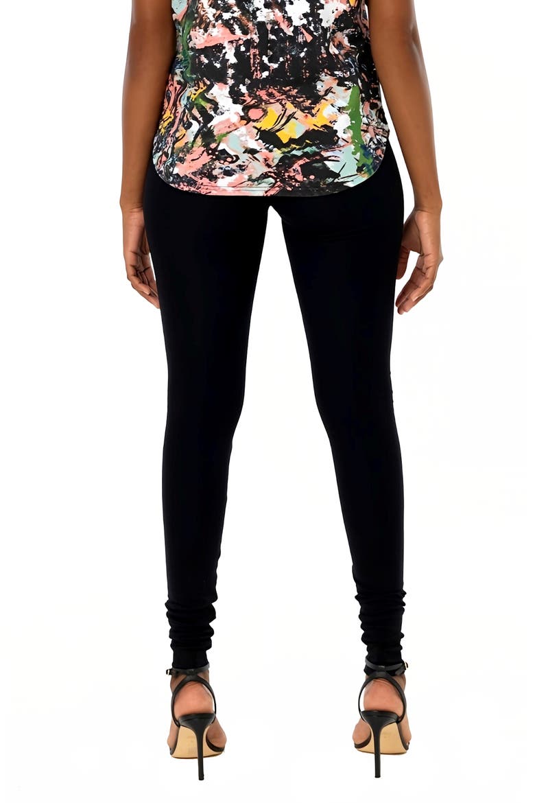 Banded Ankle Leggings, Alternate, color, BLACK