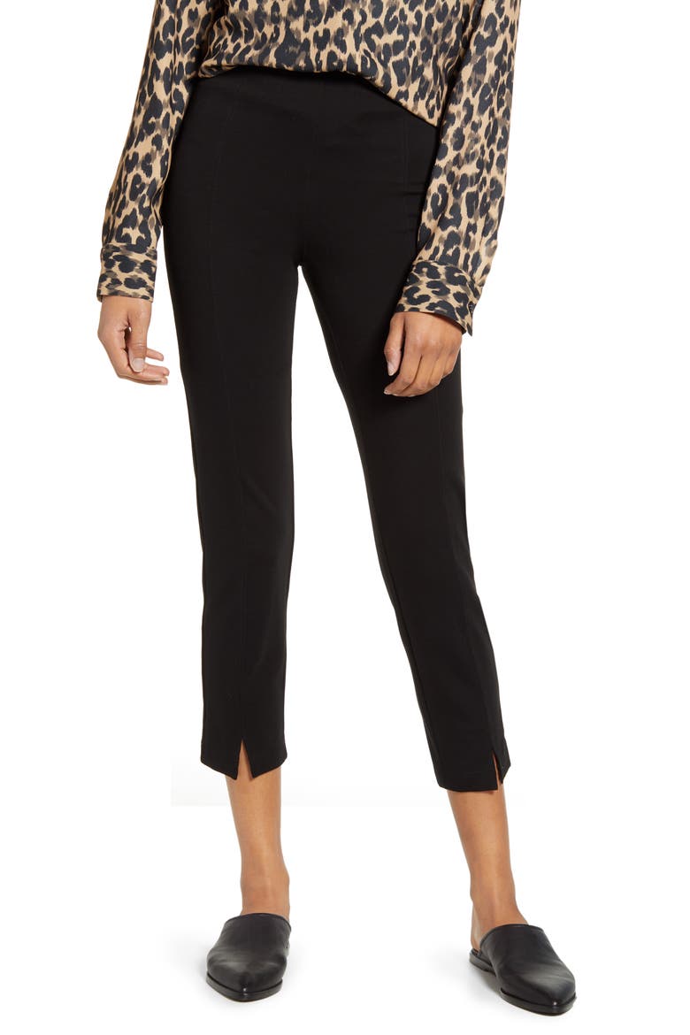 Lyssé Wisteria Ankle Pants, Main, color, BLACK