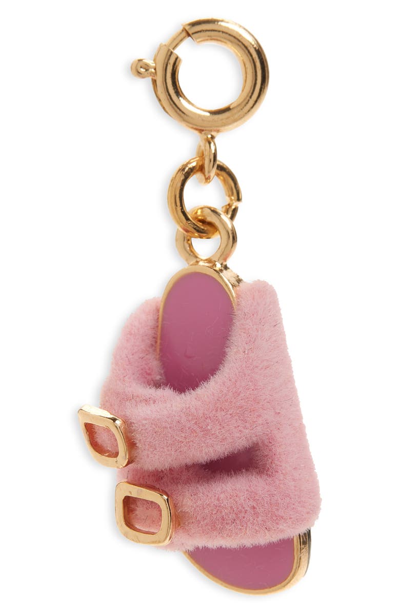 CHARM IT!<sup>®</sup> Kids' Furry Pink Sandal Charm, Main, color, Pink