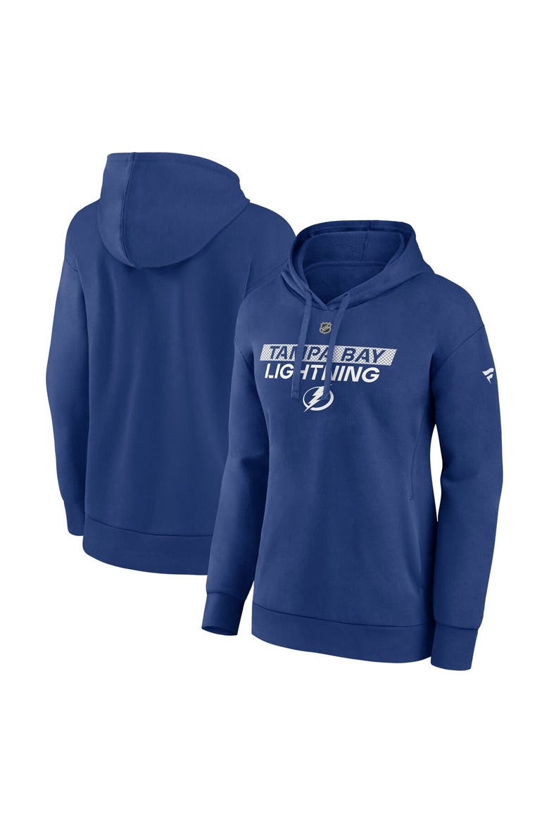 Women's Fanatics  Blue Tampa Bay Lightning Authentic Pro Core Primary Fleece Pullover Hoodie, Main, color, Blue