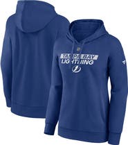 FANATICS Women's Fanatics  Blue Tampa Bay Lightning Authentic Pro Core Primary Fleece Pullover Hoodie