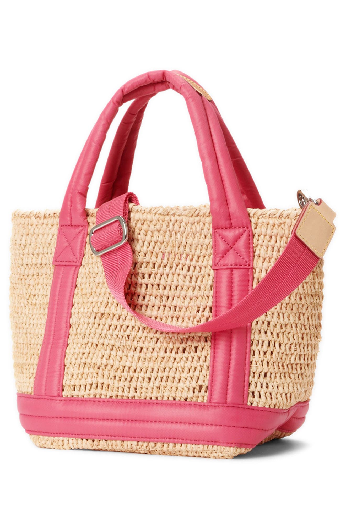MZ Wallace Mini Raffia Tote, Alternate, color, 