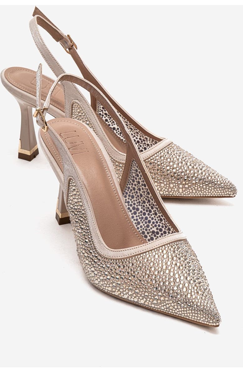 Prologue Shoes Frea Slingback Stiletto Pump, Main, color, Nude