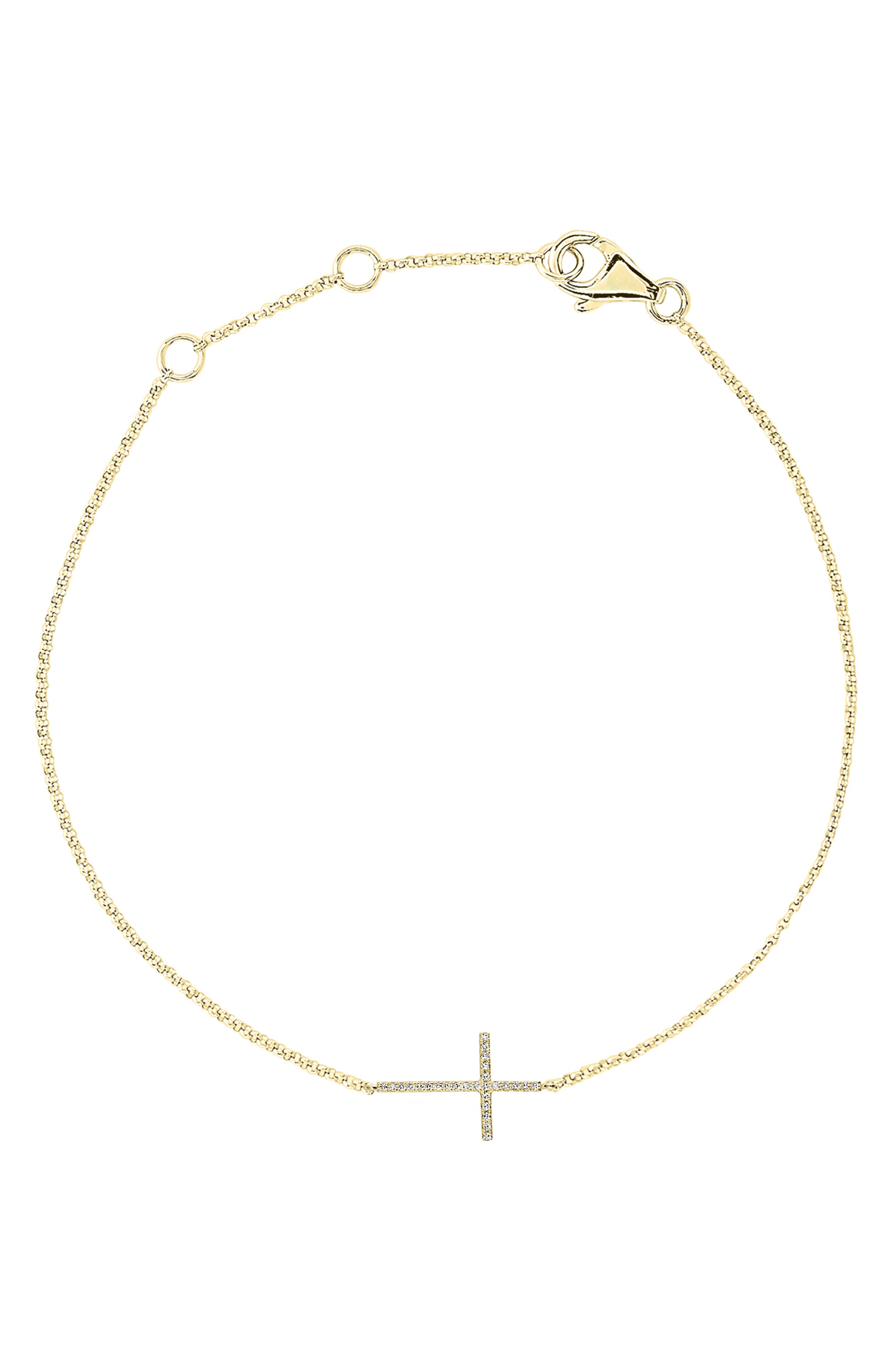 EFFY Diamond Cross Charm Bracelet