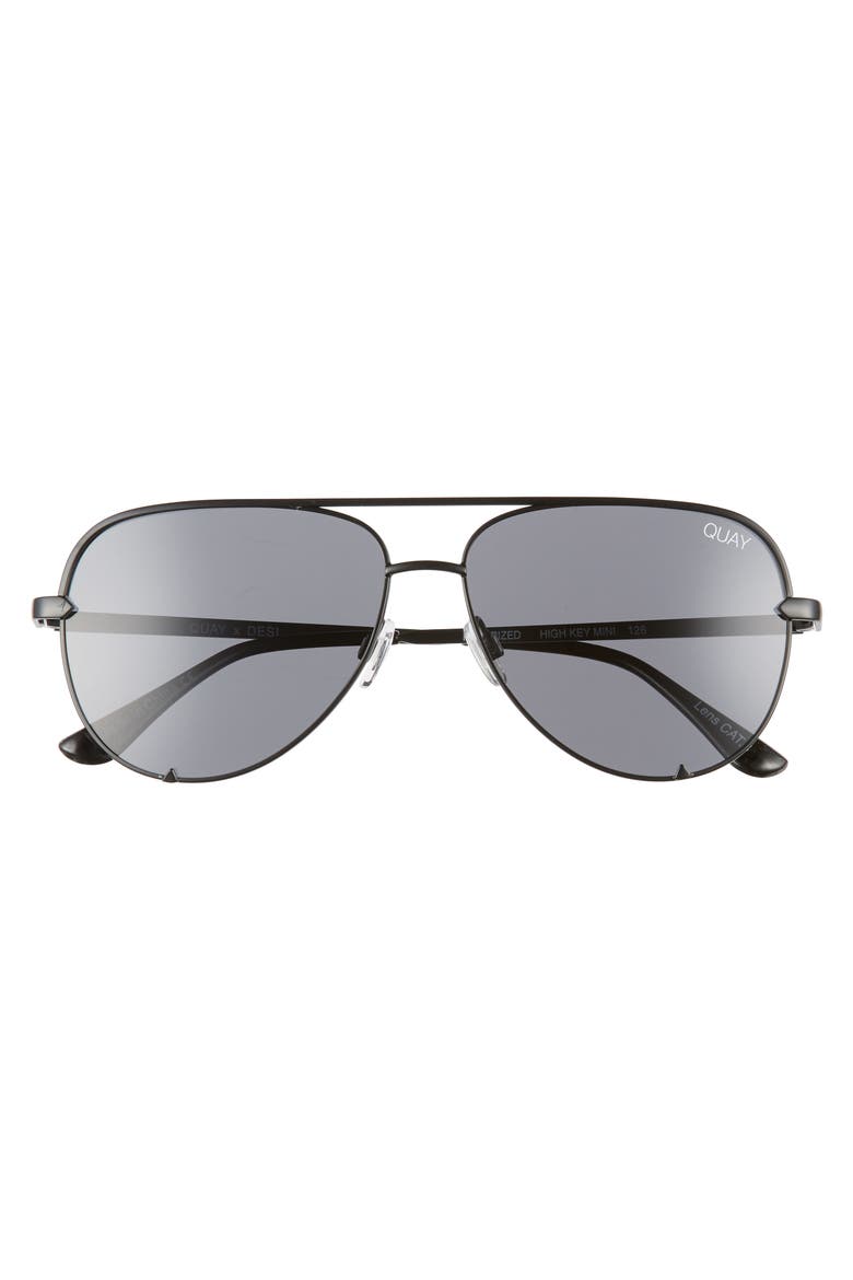 High Key Minim Nord 60mm Aviator Sunglasses, Main, color, BLACK/ SMOKE