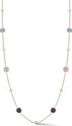 Ember Fine Jewelry 14K Gold Stone Station Necklace