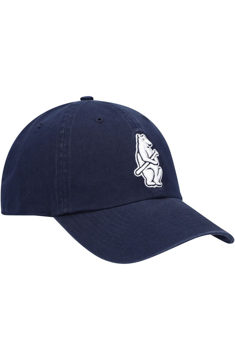 '47 Men's '47 Navy Chicago Cubs 1914 Logo Cooperstown Collection Clean Up Adjustable Hat, Alternate, color, 