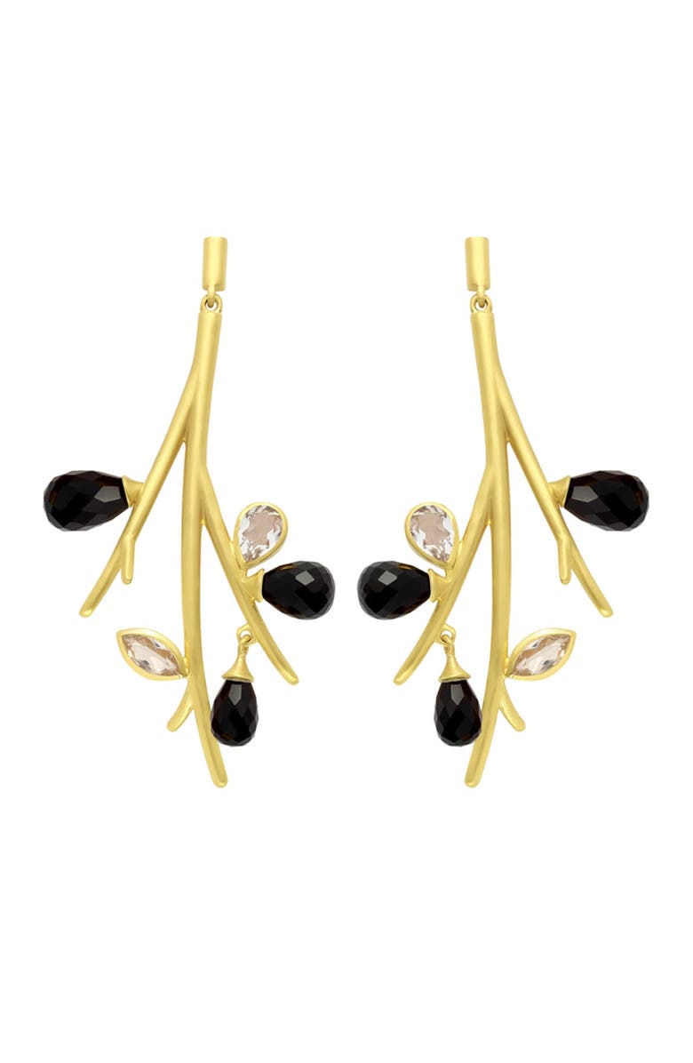 Dean Davidson 22K Gold Plated Sakura Statement Earrings, Main, color,