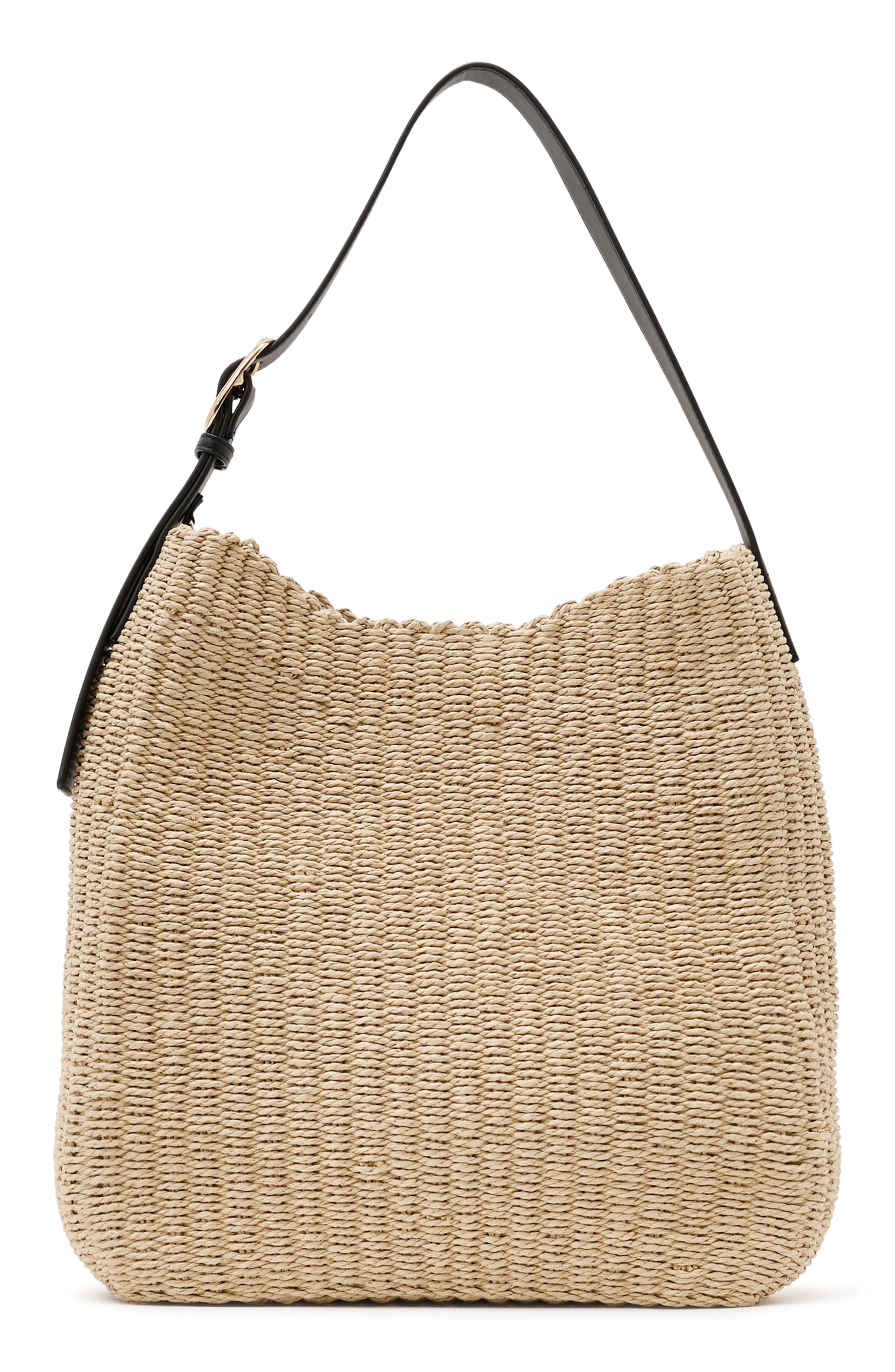 Reiss Margot Shoulder Bag, Alternate, color, Natural