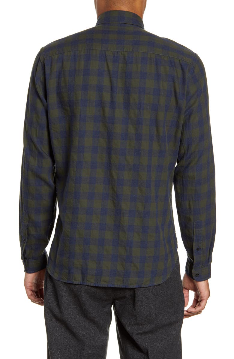 Oliver Spencer New York Special Slim Fit Check Button-Up Shirt, Alternate, color, 