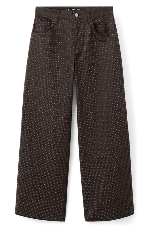 Libra Embellished Wide Leg Jeans (Regular & Plus)