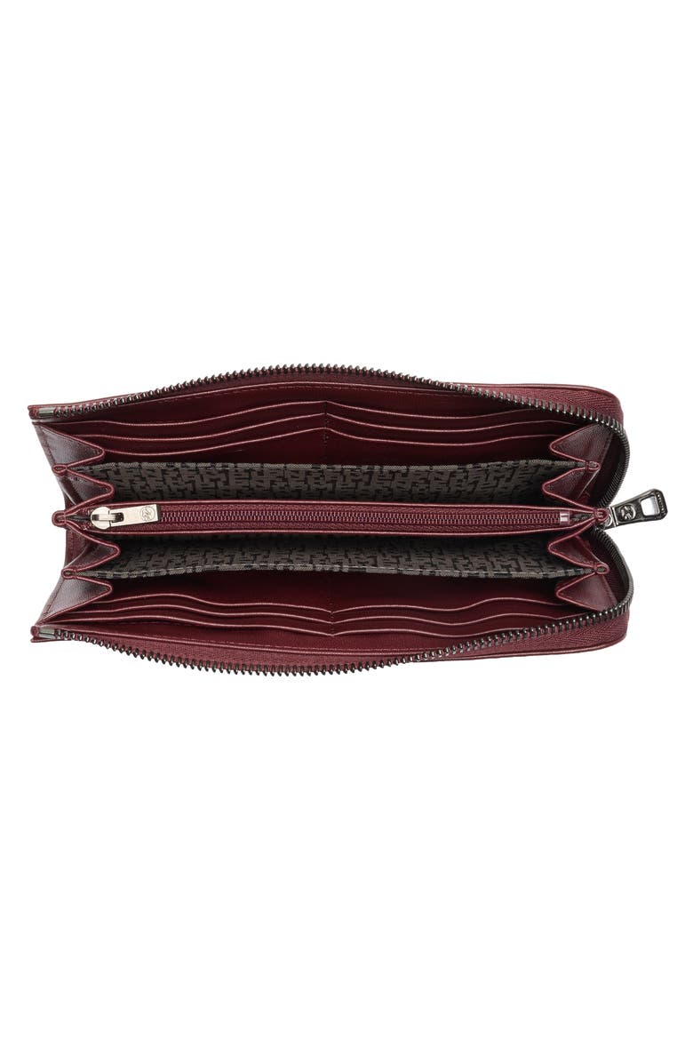 Le Pilage Cuir Zip Wallet, Alternate, color, BRANDY