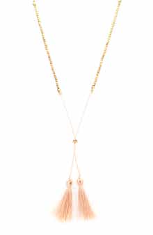 OLIVIA WELLES Tassel Pendant Necklace