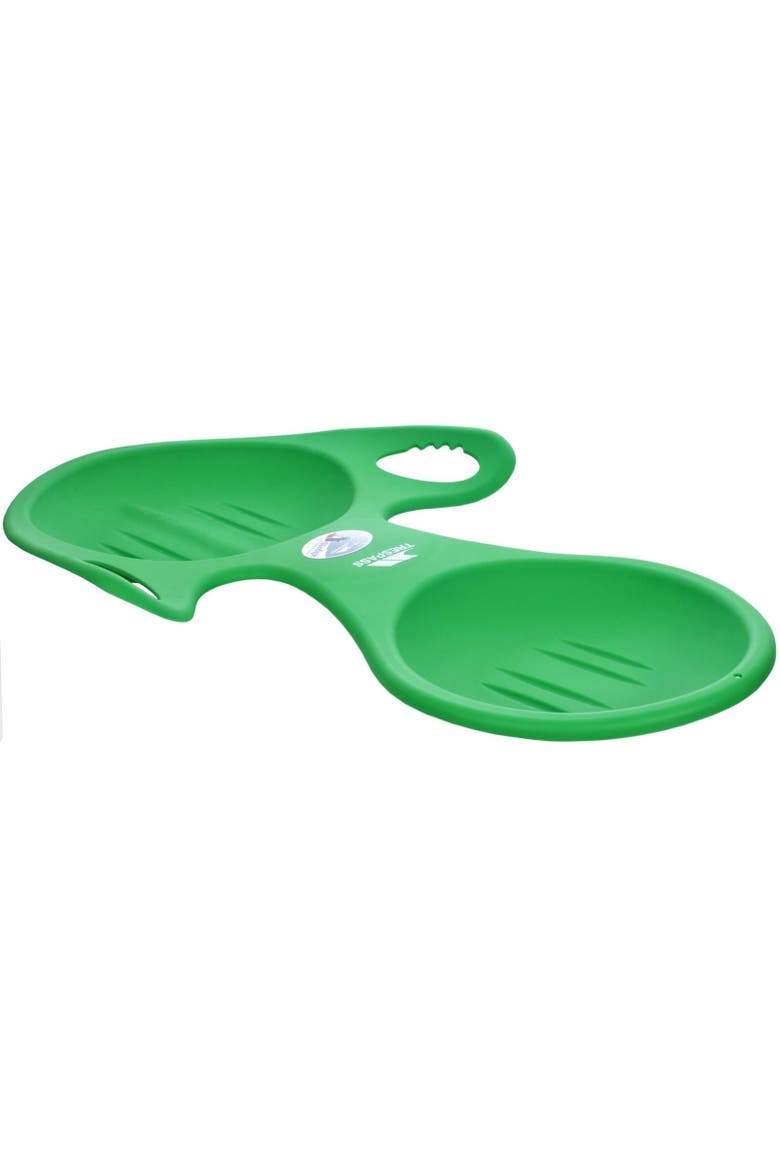 Kids Twintub 2 Person Sledge, Alternate, color, Green