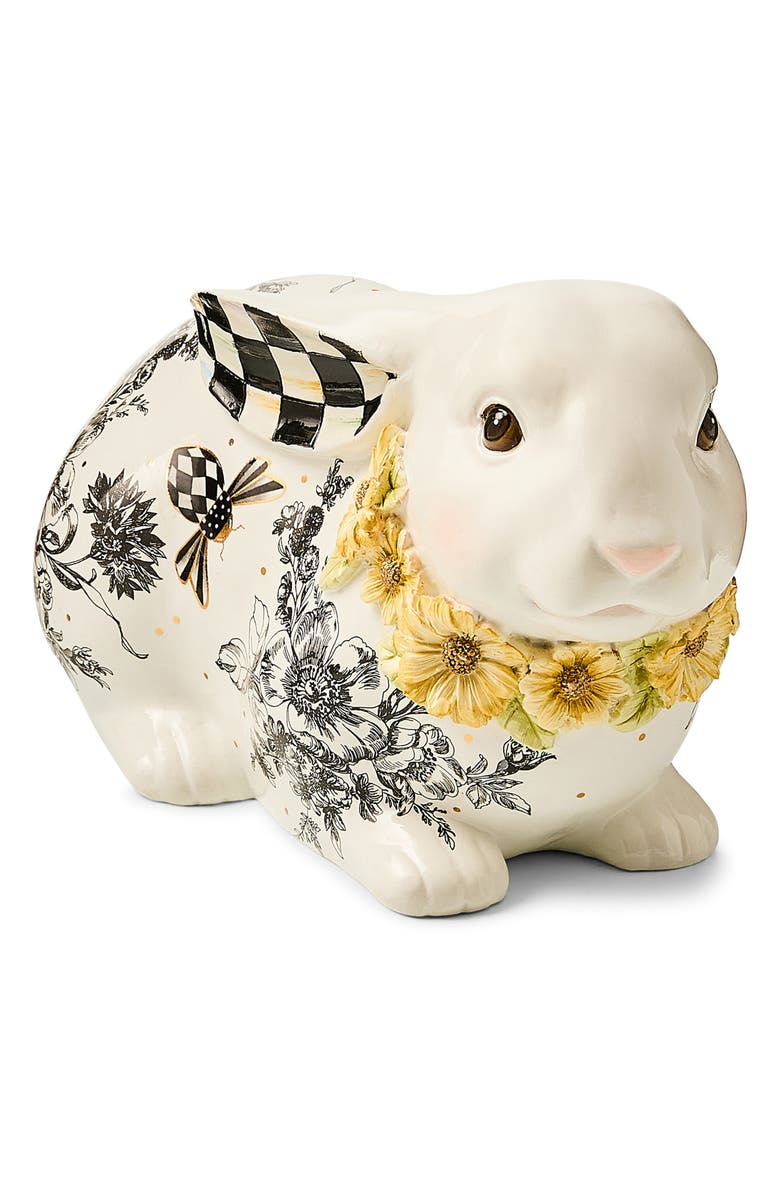 MACKENZIE CHILDS Bee Toile Short Rabbit, Main, color, White