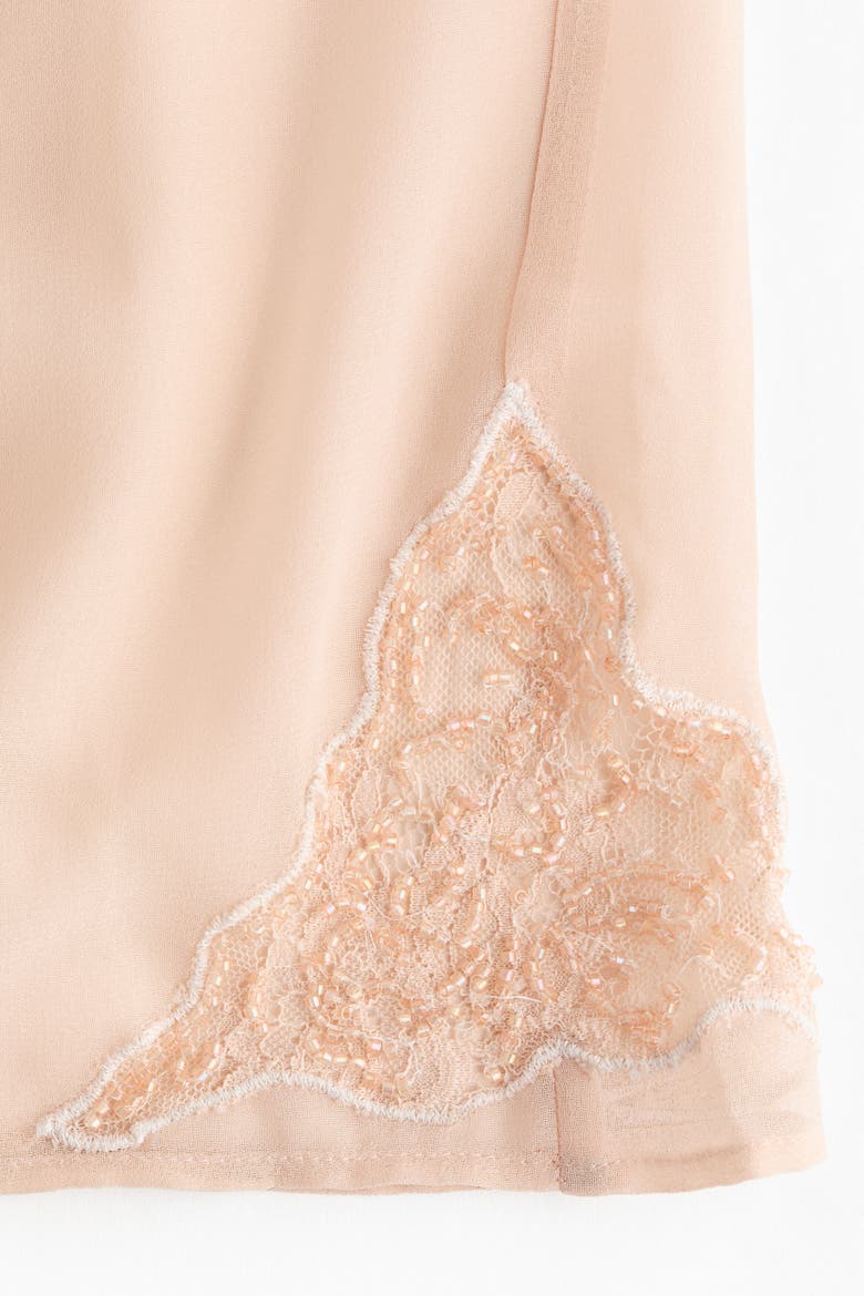 Straight-leg Pants With Beaded Detail, Alternate, color, Peach pink