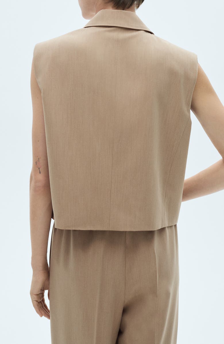 MANGO Lapel Suit Vest, Alternate, color, 