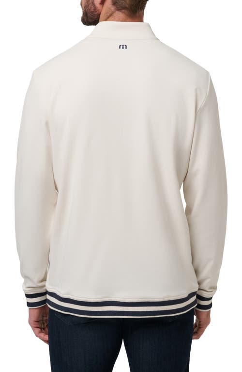 Travismathew Happier Hour Quarter Zip Top In White
