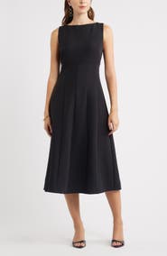 Chelsea28 Bateau Neck Midi Dress