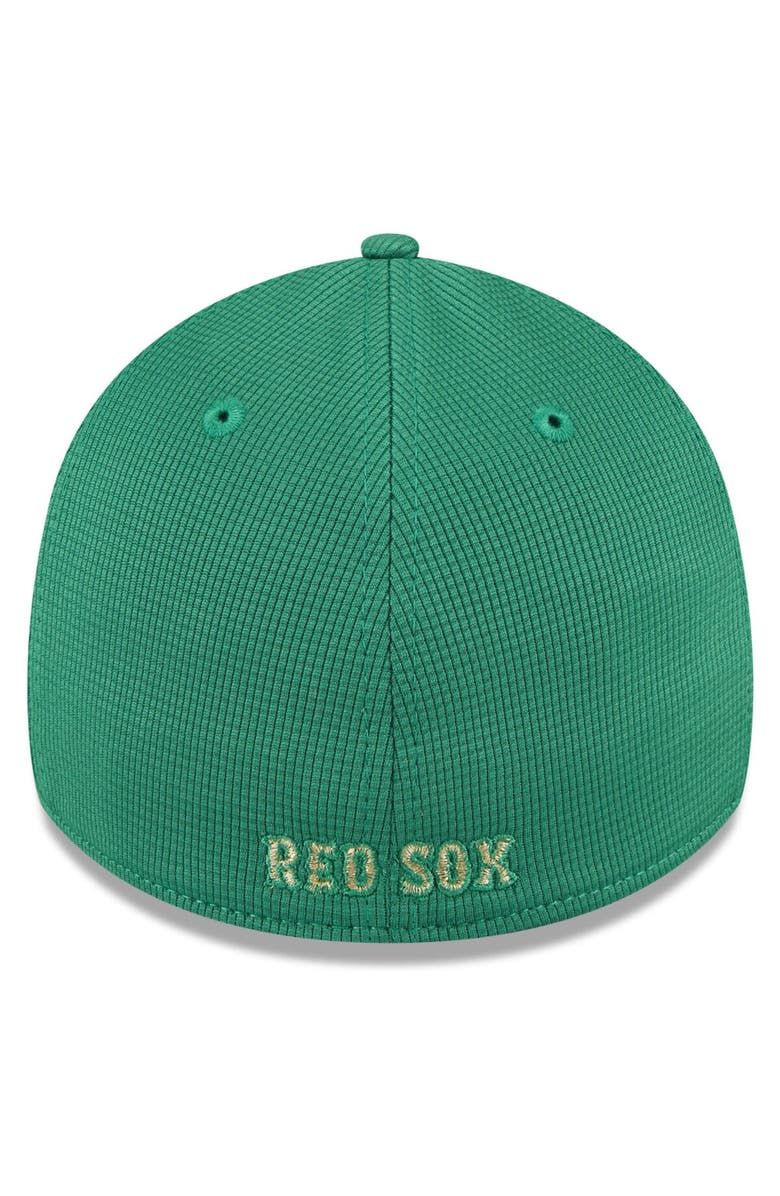 New Era Men's New Era White/Green Boston Red Sox 2024 St. Patrick's Day 39THIRTY Flex Fit Hat, Alternate, color,
