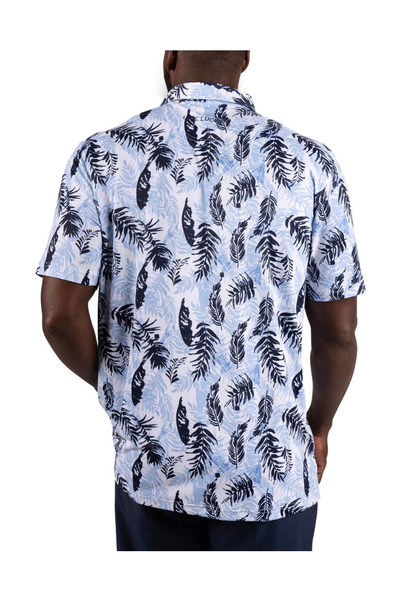 Hidden Clover Polo White/Peri Blue, Alternate, color, White