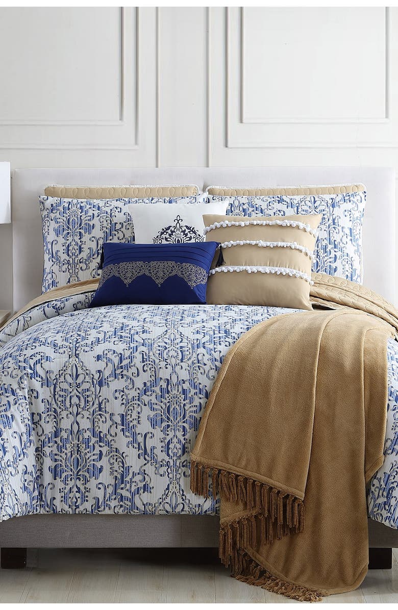 Modern Threads Queen Paragon Comforter/Coverlet Set - Multi, Alternate, color,
