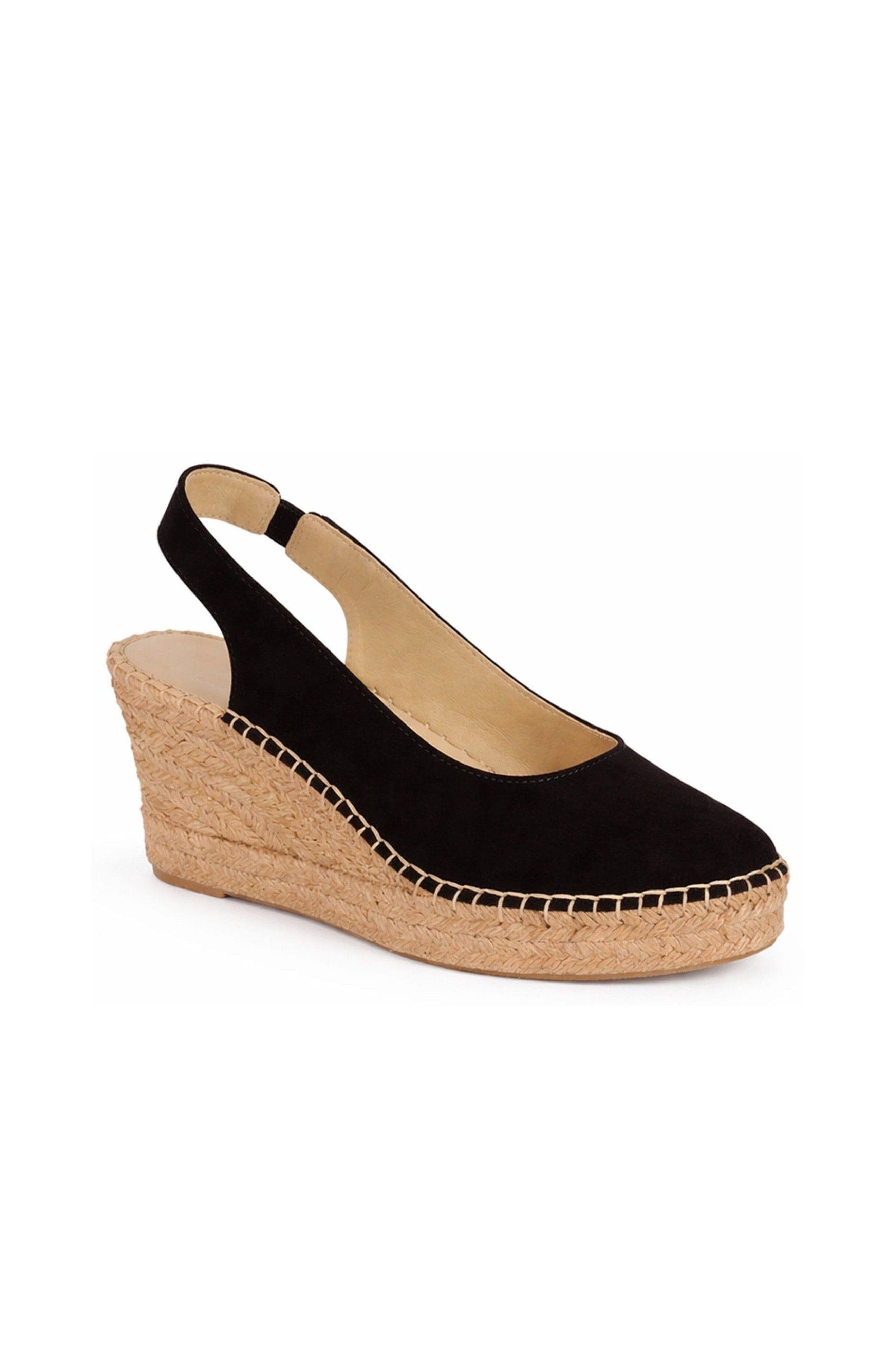 Senorita Suede Wedge Espadrille, Main, color, Black
