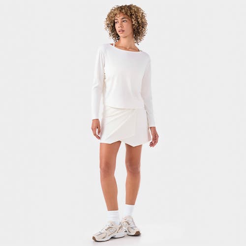 Tavi Brushed Tec Knit Long Sleeve In White