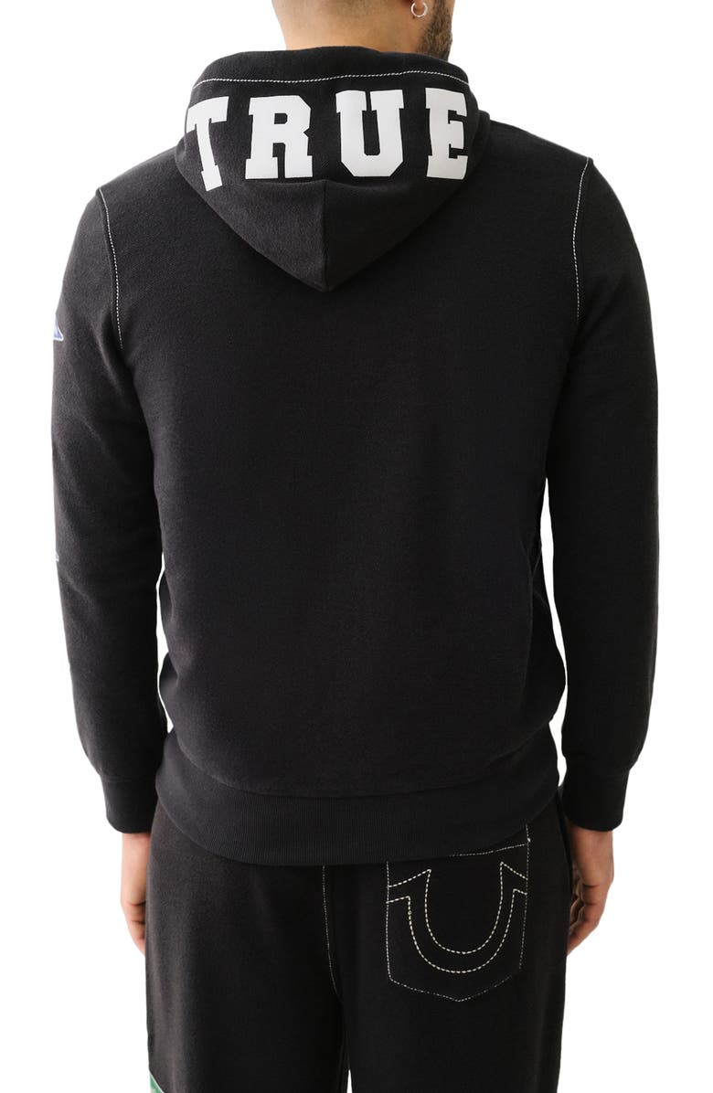 True Religion Twill Zip Hoodie, Alternate, color, 