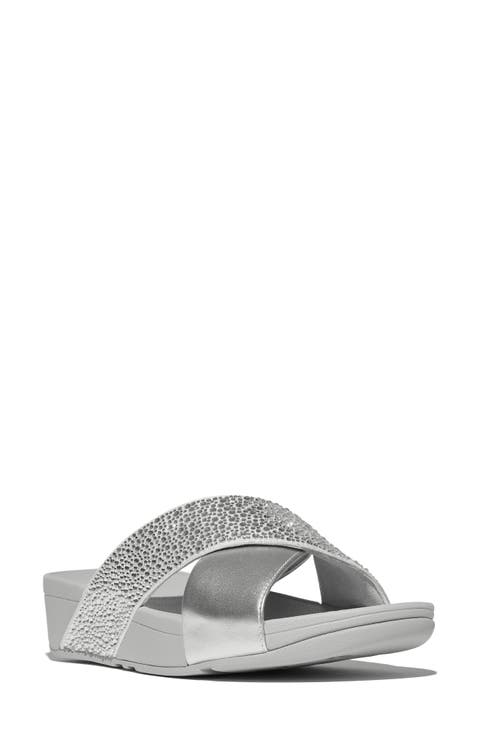 Lulu Crystal Embellished Slide Sandal (Women)