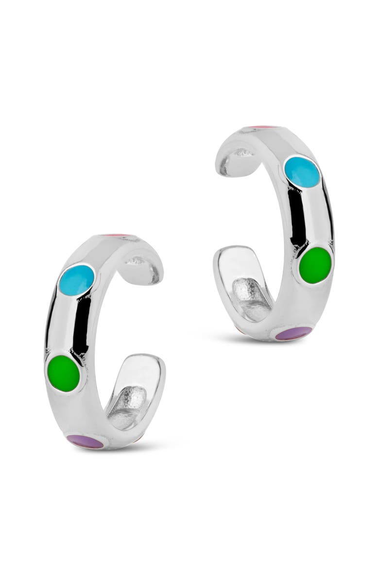 Sterling Forever Truvy Set of 2 Ear Cuffs, Alternate, color, Silver