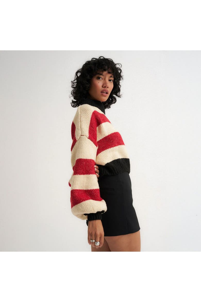 Bellamy Crop Pull Over Sweater - Women's, Alternate, color, Multi