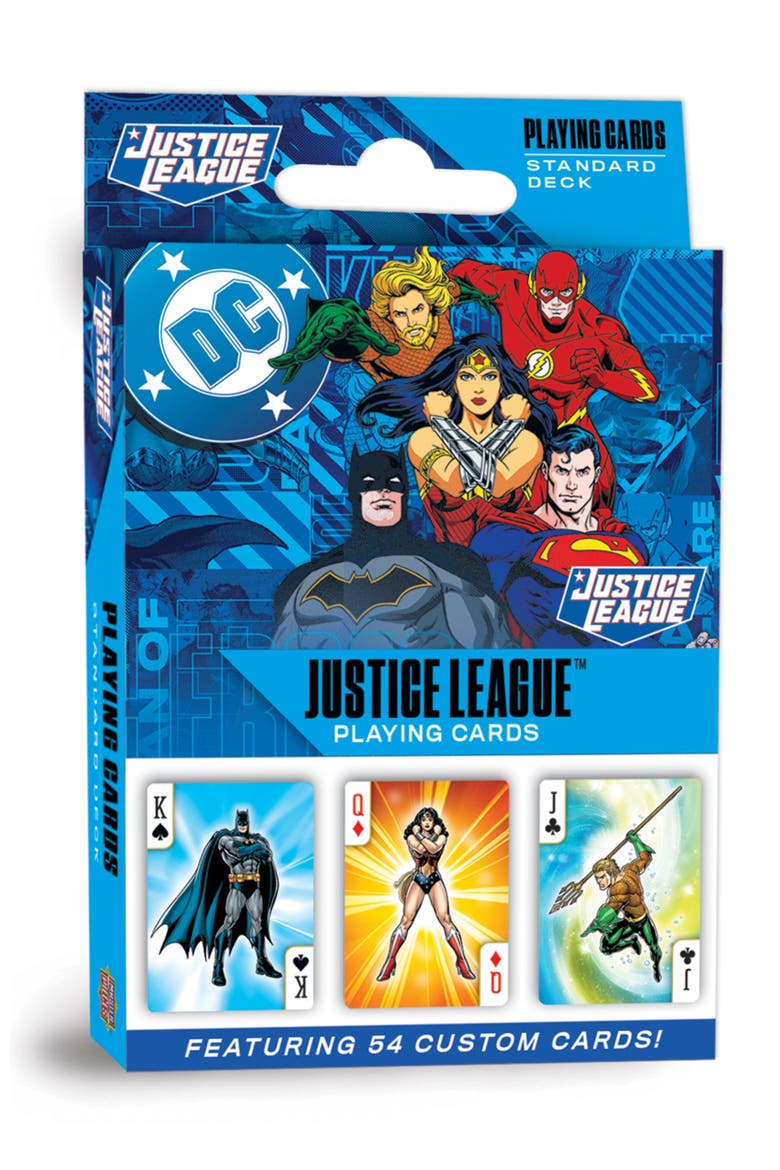 Justice League Playing Cards, Main, color, Multicolor