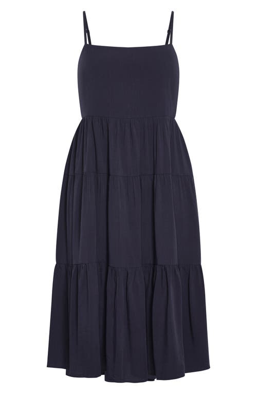 City Chic Mystic Tiered Midi Sundress