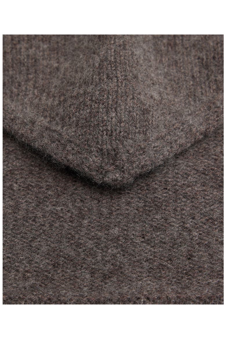 Wool & Cashmere Knit Shawl, Alternate, color, MEDIUM BROWN