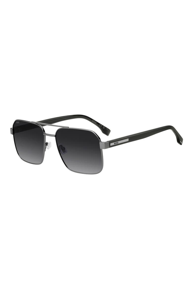1985/S/US 59mm Gradient Square Sunglasses, Alternate, color, DARK RUTHENIUM/ DARK GREY SF
