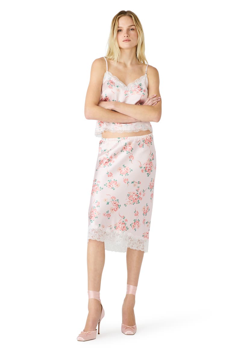Delany Lace Trim Camisole, Alternate, color, PEACH ROMANCE