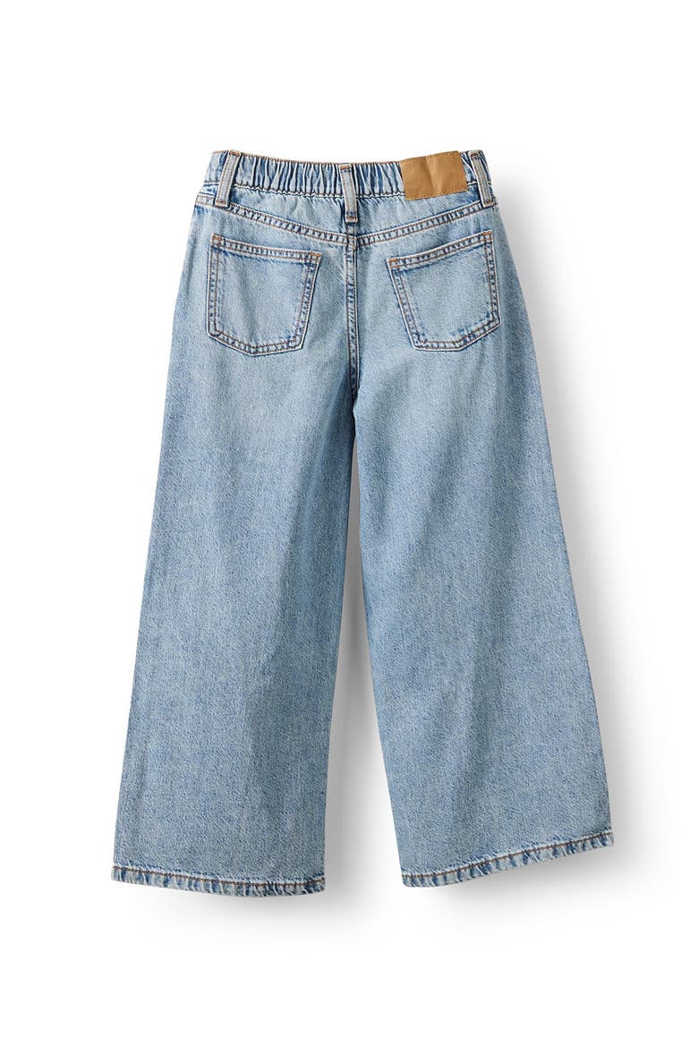 Kid's Super Wide Leg Denim Jean, Alternate, color, Airlie Light Blue Splice