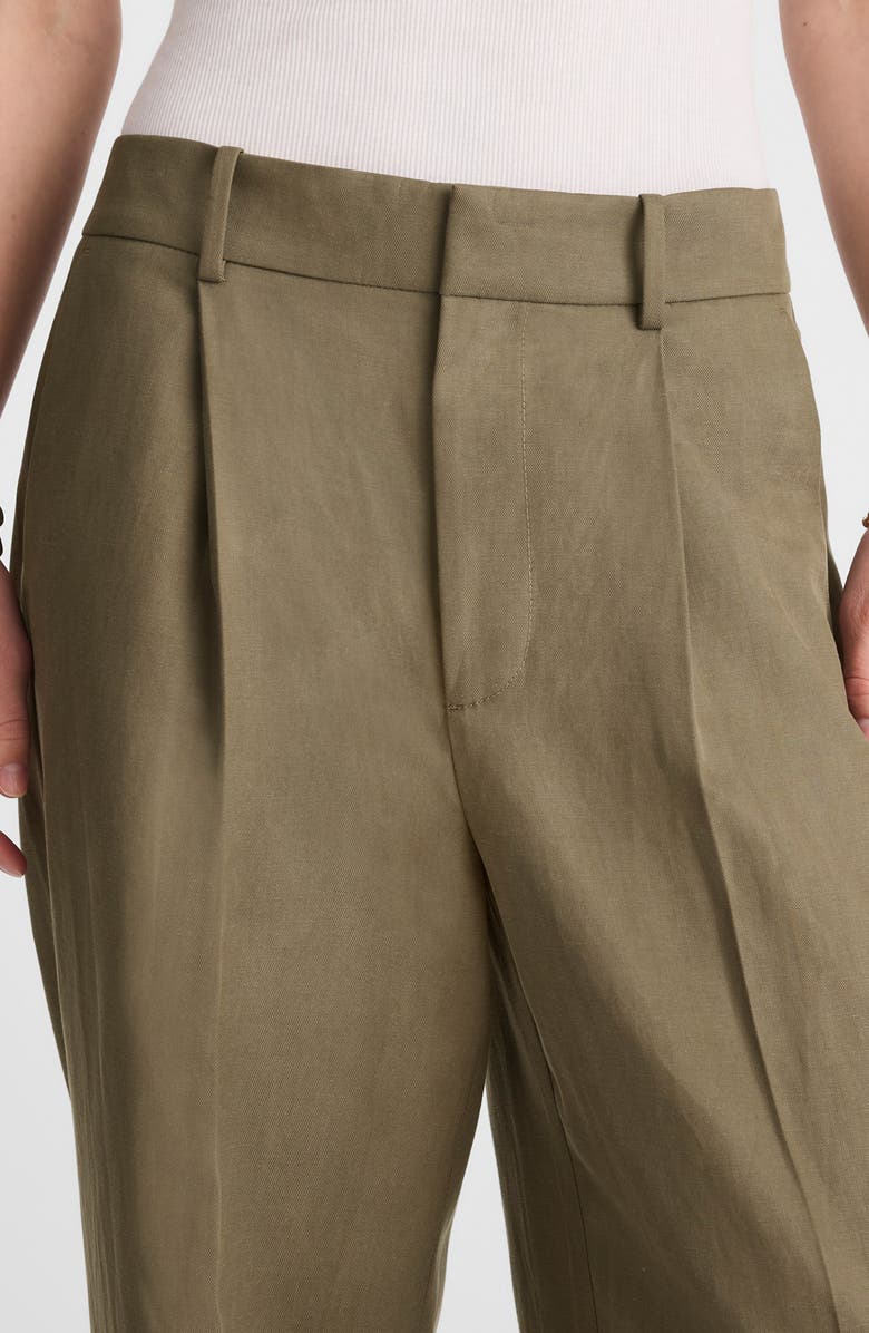 Madewell Slouchy Straight Leg Twill Pants, Alternate, color, Pressed Sage