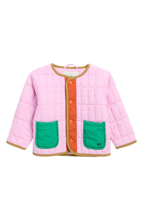 Colorblock Quilted Jacket